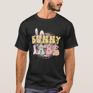 Camiseta Bunny Babe Rabbit Ear Buffalo Plaid Retro Groovy E