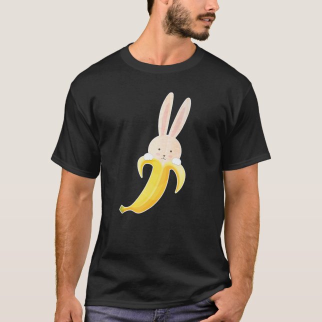 Camiseta Bunny Banana Bunnana Cute Rabbit Peeled Banana (Anverso)