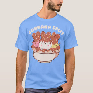 Camiseta Bunny Banana Split Crema helada con animales por t