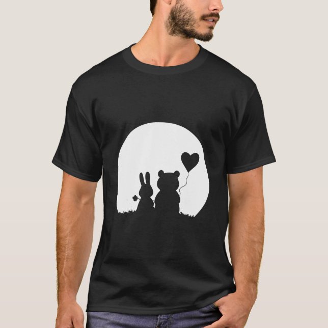 Camiseta Bunny Bear Love 'S Day Rabbit (Anverso)