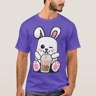 Camiseta Bunny Boba Tea Funny Conejo Beber Té De Burbuja No