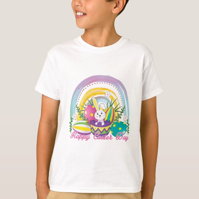 Camiseta Bunny celebra el Día de Pascua (Anverso)
