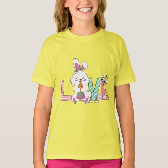 Camiseta Bunny celebra el Día de Pascua (Anverso)