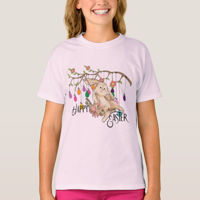 Camiseta Bunny celebra el Día de Pascua (Anverso)