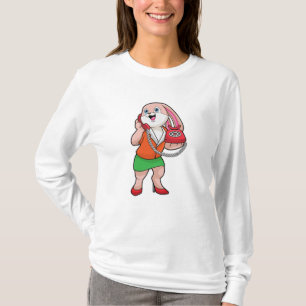 Camiseta Bunny como secretario con teléfono