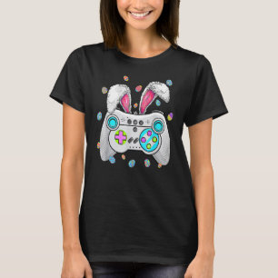 Camiseta Bunny Controller Video Game Gamer Gaming Easter Da
