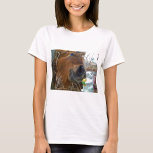 Camiseta Bunny de Pascua y caballo marrón