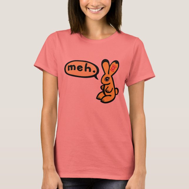 Camiseta Bunny dice "Meh" (Anverso)