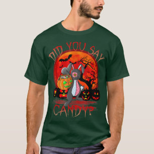 Camiseta bunny did you say candy halloween