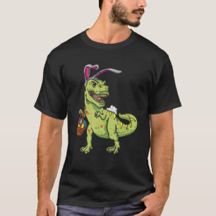 Camiseta Bunny Dinosaur Easter Day Cute Rex Egg Hunter Boys