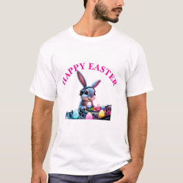Camiseta Bunny DJ Easter Egg Turntable Mens T-Shirt