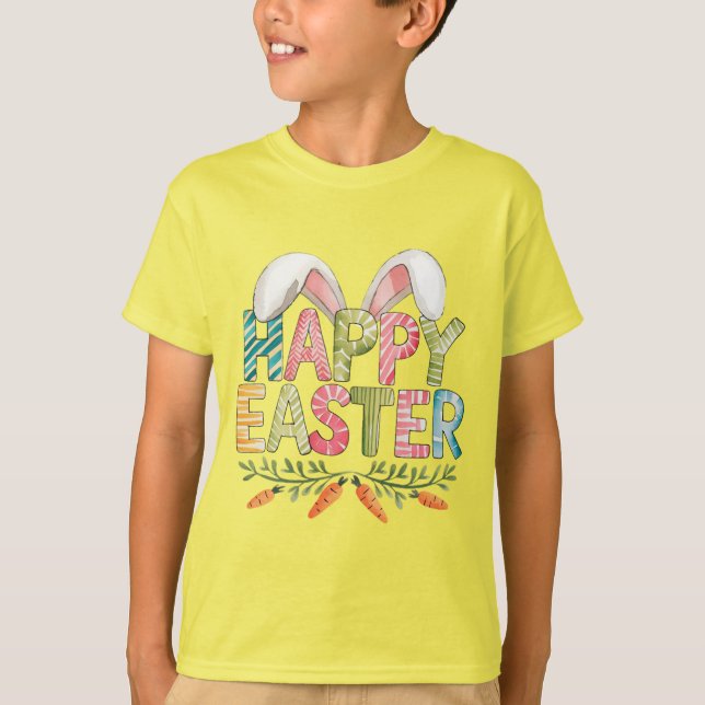 Camiseta Bunny Ears Happy Easter (Anverso)