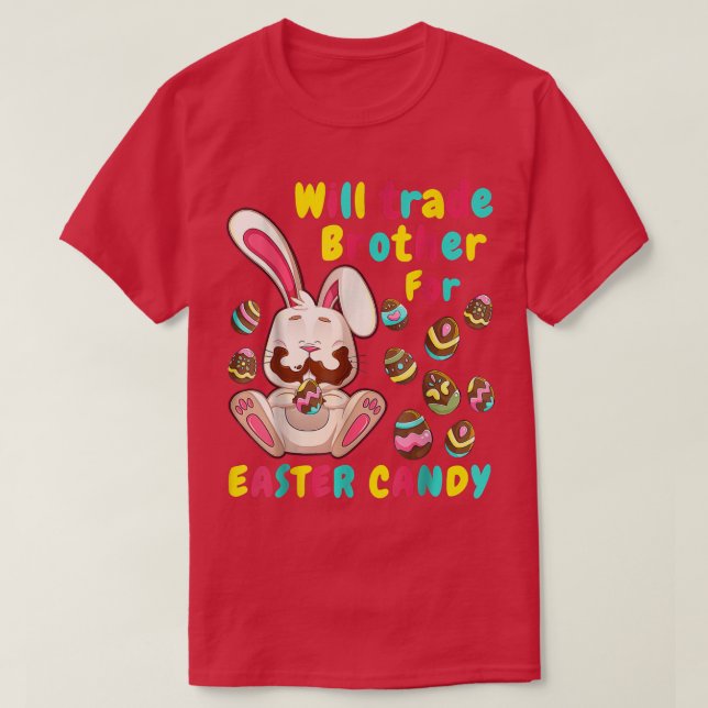 Camiseta Bunny Easter Candy (Diseño del anverso)