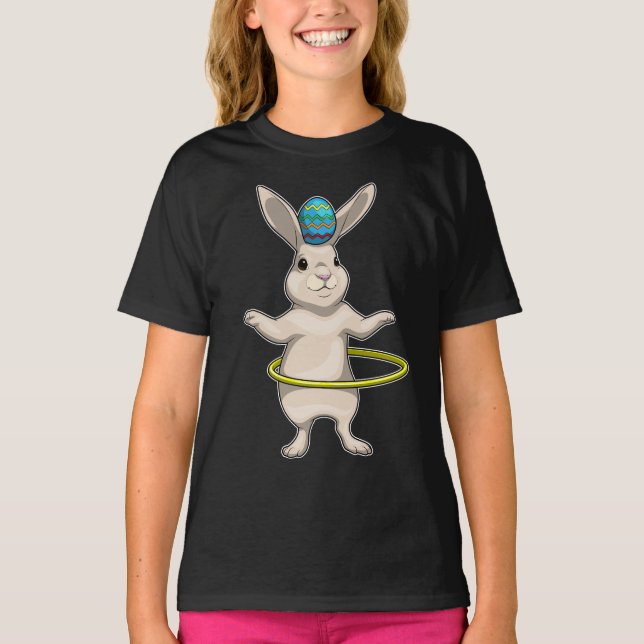 Camiseta Bunny Easter egg Fitness (Anverso)