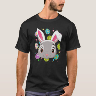 Camiseta Bunny Easter Egg Lover Conejo Conejo Face Eas