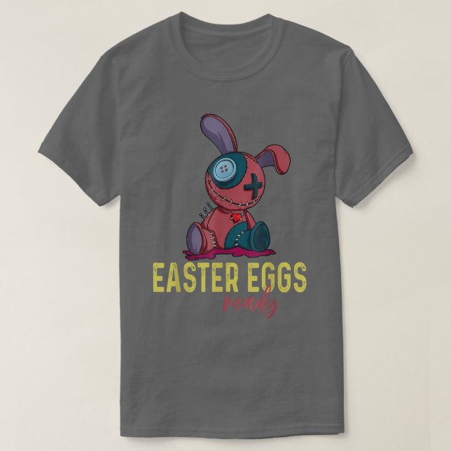 Camiseta Bunny Easter Eggs Ready Happy Easter Rabbit Funny  (Diseño del anverso)