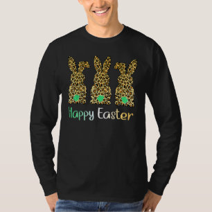 Camiseta Bunny Easter Leopard Plaid Buffalo Rabbit Easter D