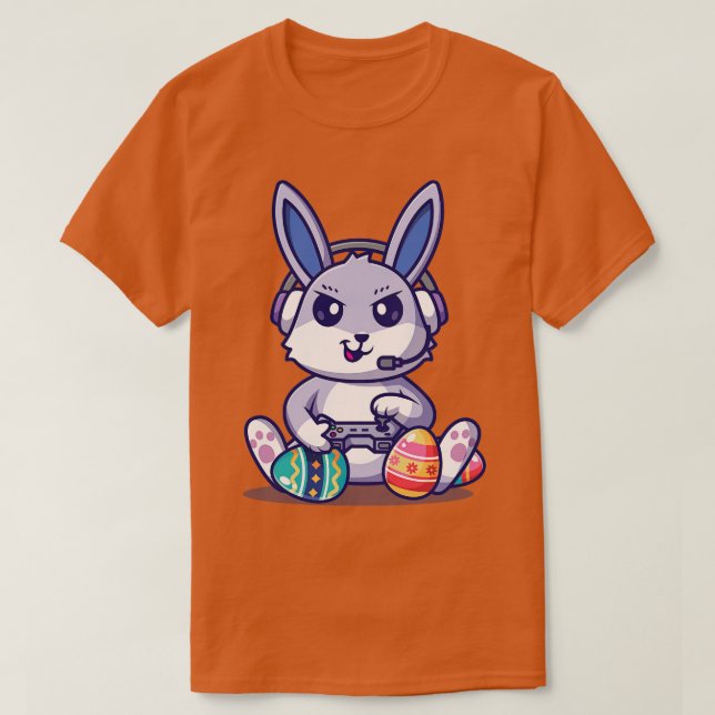 Camiseta Bunny Egg Divertido conejito Niño juego de video n (Diseño del anverso)