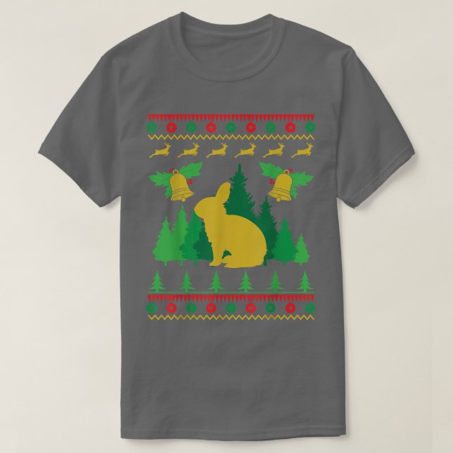 Camiseta Bunny en el estilo de los Navidades feos  (Diseño del anverso)