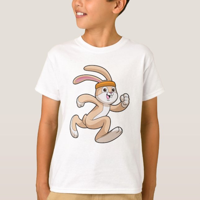 Camiseta Bunny en la carrera con la cabeza (Anverso)
