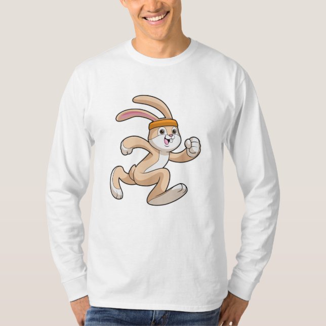 Camiseta Bunny en la carrera con la cabeza (Anverso)
