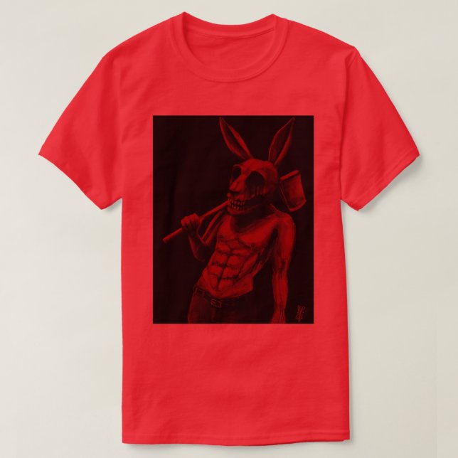 Camiseta Bunny en rojo (Diseño del anverso)