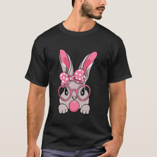 Camiseta Bunny Face Bow Tie Headband Glasses Bubblegum East