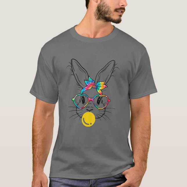 Camiseta Bunny Face Bow Tie Headband Glasses Bubblegum East (Anverso)