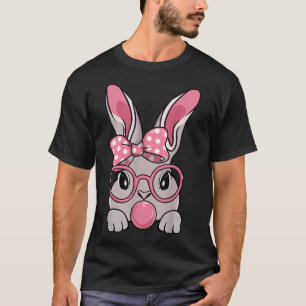 Camiseta Bunny Face Bow Tie Headband Glasses Bubblegum East