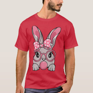 Camiseta Bunny Face Bow Tie Headband Glasses Bubblegum East