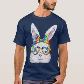 Camiseta Bunny Face Gafas de sol Tie Dye Glasses Bandana Ea