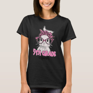 Camiseta Bunny Face Leopard Glasses Easter 5Grado Squad
