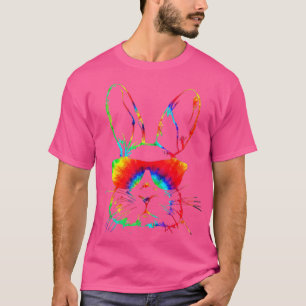 Camiseta Bunny Face With Sunglasses Tie Dye Kids Boy For Ea
