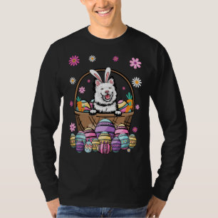 Camiseta Bunny Finlandés Lapphund Perro Feliz Día de Pascua