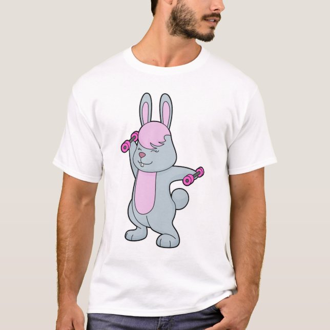 Camiseta Bunny Fitness Dumbbell (Anverso)