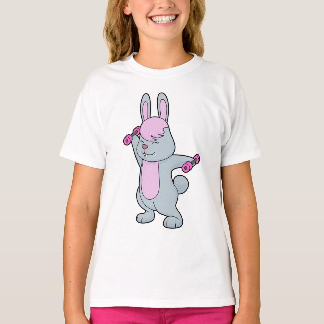Camiseta Bunny Fitness Dumbbell (Anverso)