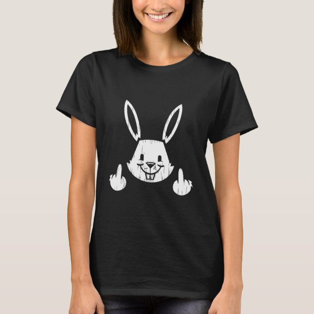 Camiseta Bunny Flip El Día De Pascua De Aves (Anverso)