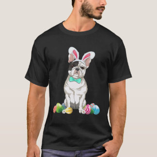 Camiseta Bunny French Bulldog Easter Happy Easter Dog