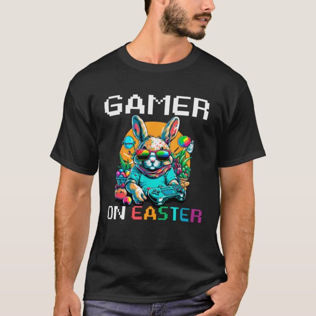 Camiseta Bunny Game Controller Easter Day Gamer Easter  For (Anverso)