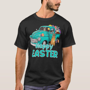Camiseta Bunny German Shepherd feliz día de la Pascua perro