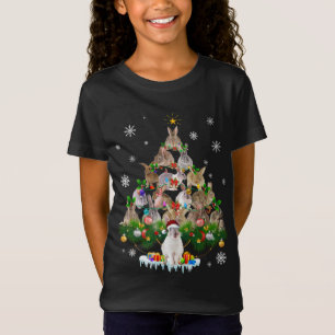 Camiseta Bunny Gift Nieve de árbol de Navidad de conejo b