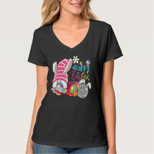 Camiseta Bunny Gnome Hug Easter Cacería de Huevos Feliz Pas