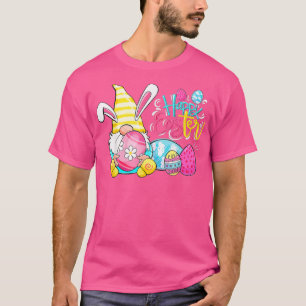 Camiseta Bunny Gnome Rabbit Eggs Hunting Happy Easter Day F
