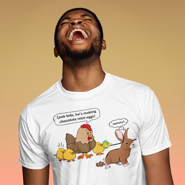 Camiseta Bunny hace personalizado divertido a la caca de ch (Subido por el creador)