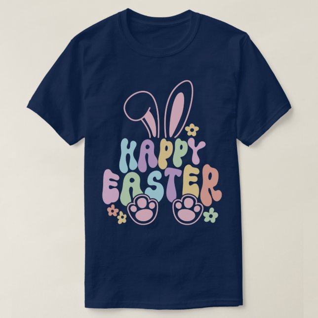 Camiseta Bunny Happy Easter (Diseño del anverso)