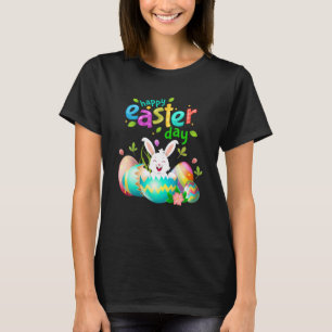 Camiseta Bunny Happy Easter Day Costume Love Rabbit Eggs