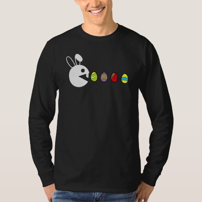 Camiseta Bunny Happy Easter Egg Hung Video Game Gamer (Anverso)