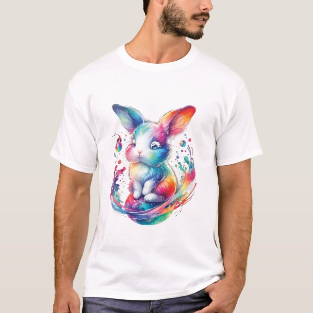 Camiseta Bunny Happy Easter Spring (Anverso)