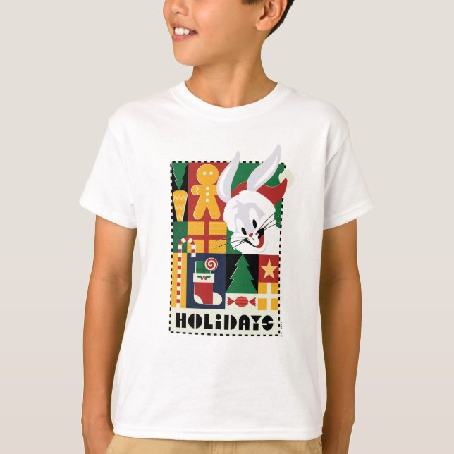 Camiseta BUNNY™ Holidays Badge de LOONEY TUNES™ BUGS BUNNY™ (Anverso)