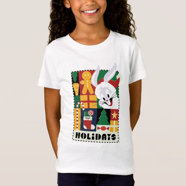 Camiseta BUNNY™ Holidays Badge de LOONEY TUNES™ BUGS BUNNY™ (Anverso)